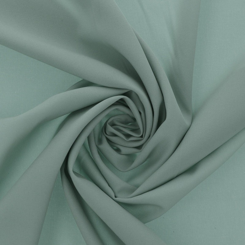 Coupon 3m Tissu Claudine Uni Vert D'eau
