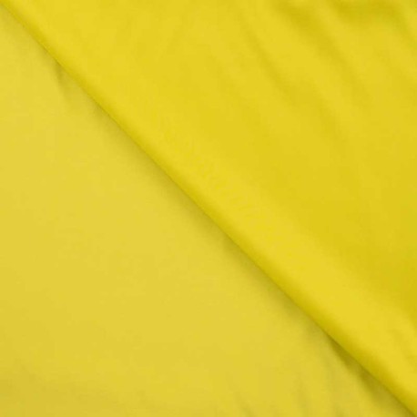 Coupon 3m Tissu Viscose Satin Citron