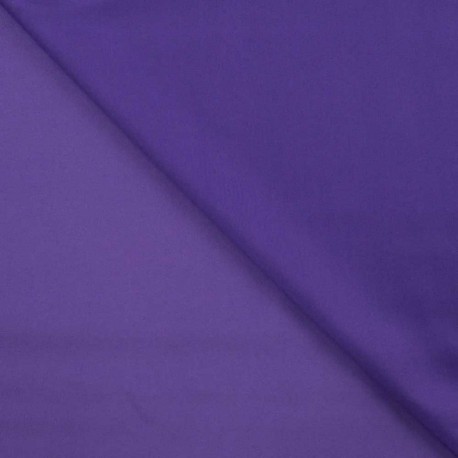 Coupon 3m Tissu Viscose Satin Violet 