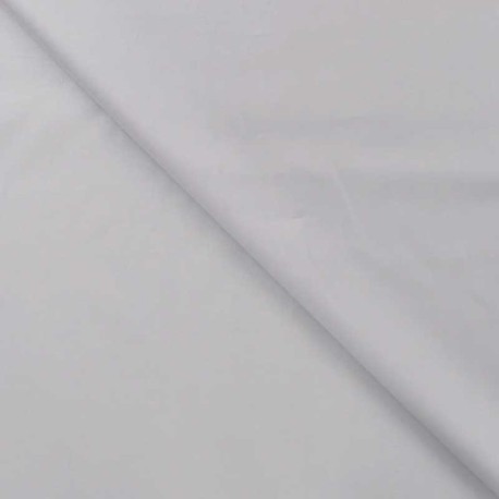 Coupon 3m Tissu Viscose Satin Gris Perle