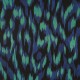 Coupon 3m Tissu Viscose Stretch Imprimé Vert bleu Roi 