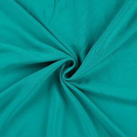 Coupon 3m Tissu Viscose Unie Emeraude 