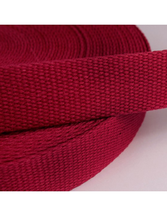 Sangle coton 30 mm rouge