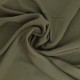 Coupon 3m Tissu Viscose Polyester Uni Kaki