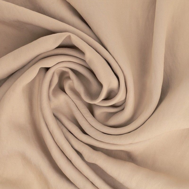 Coupon 3m Tissu Viscose Polyester Uni Ecru