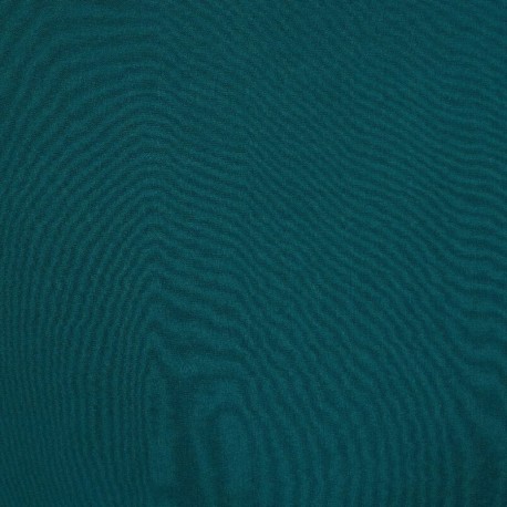 Coupon 3m Tissu Viscose Twill Uni Bleu Petrole 