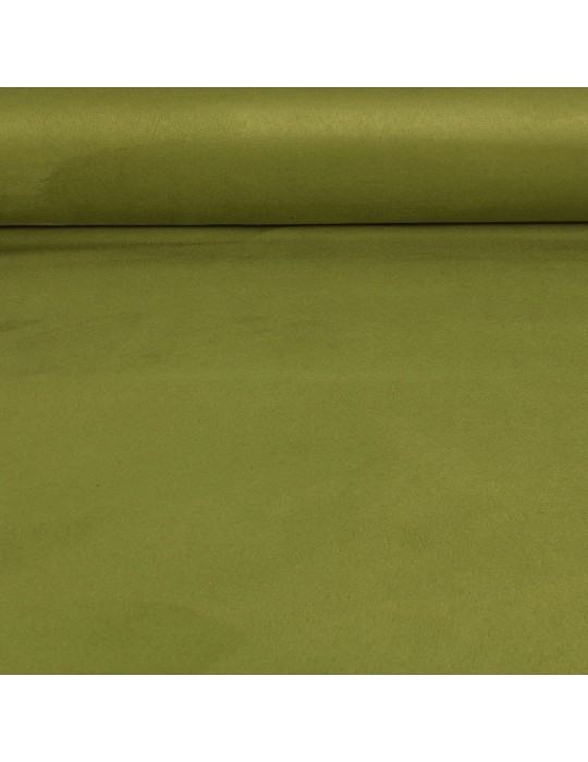 Tissu suédine 100 % polyester 140 cm vert