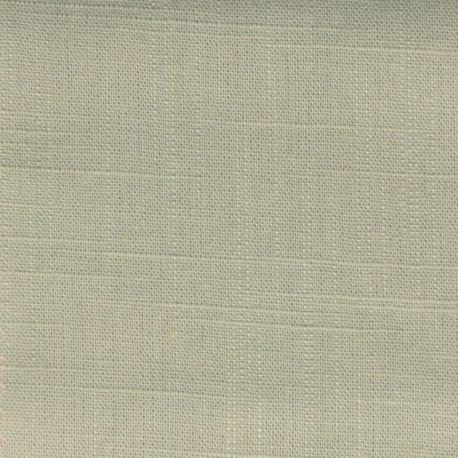 Coupon 3m Tissu Viscose Lin Uni Vert