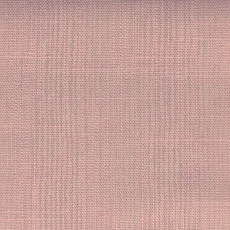 Coupon 3m Tissu Viscose Lin Uni Rose 