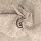 Coupon 3m Tissu Viscose Polyamide Brodé Beige