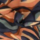 Coupon 3m Tissu Viscose Imprimé Multicolore