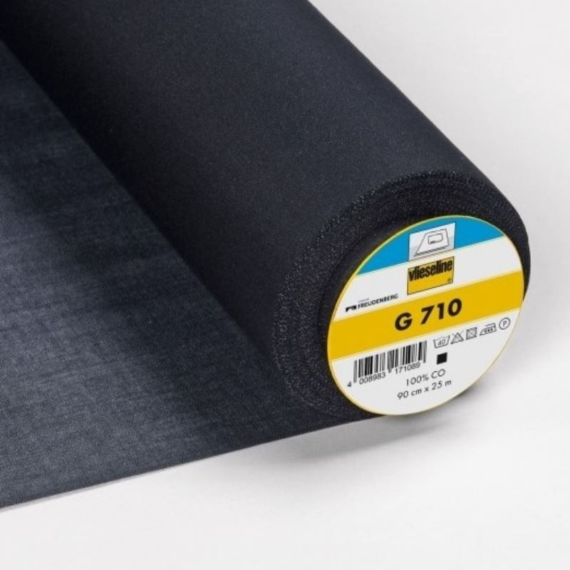 Coupon 3m Tissu Vlieseline G710 Entoilage Tissé Noir 