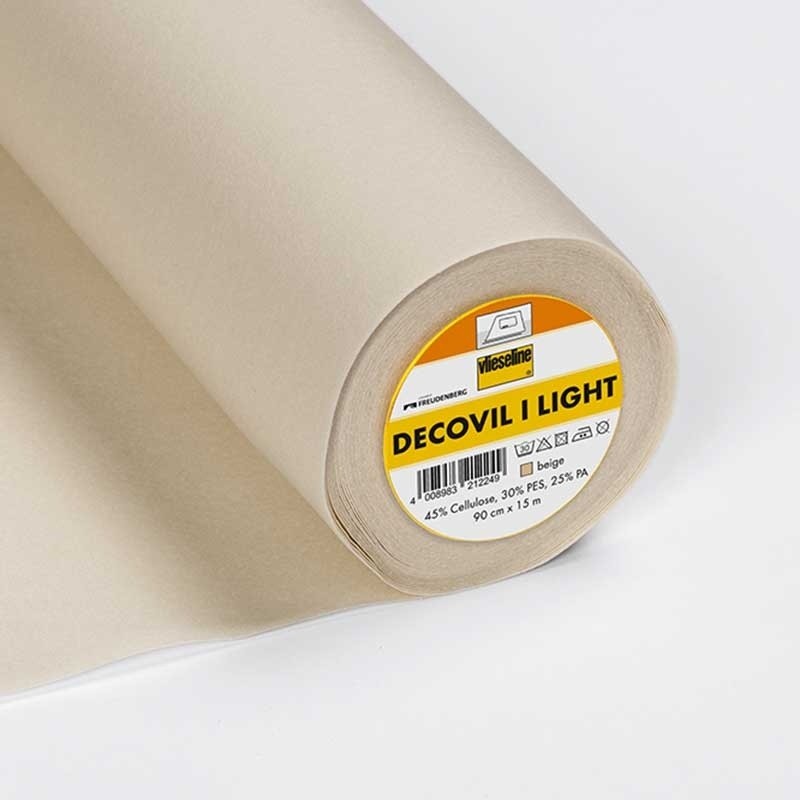 Coupon 3m Tissu Vlieseline Decovil I Light Beige 