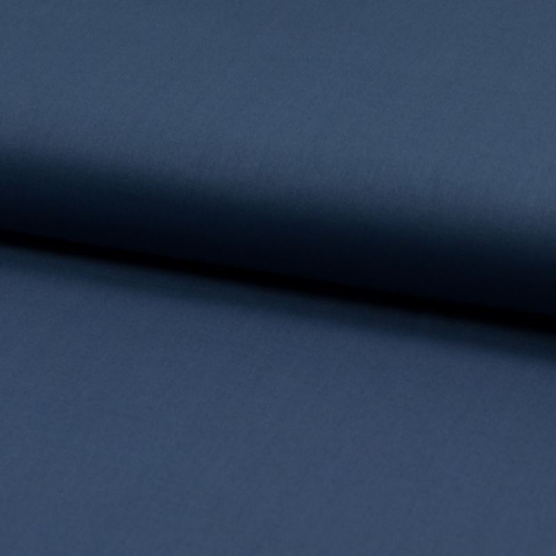 Coupon 3m Tissu Voile de Coton Toucher Soie Jeans 