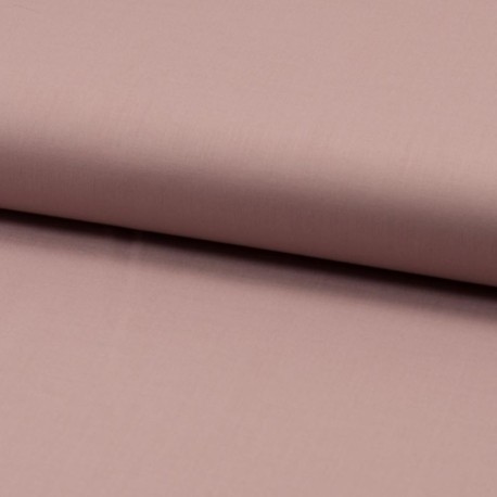 Coupon 3m Tissu Voile de Coton Toucher Soie Rose 