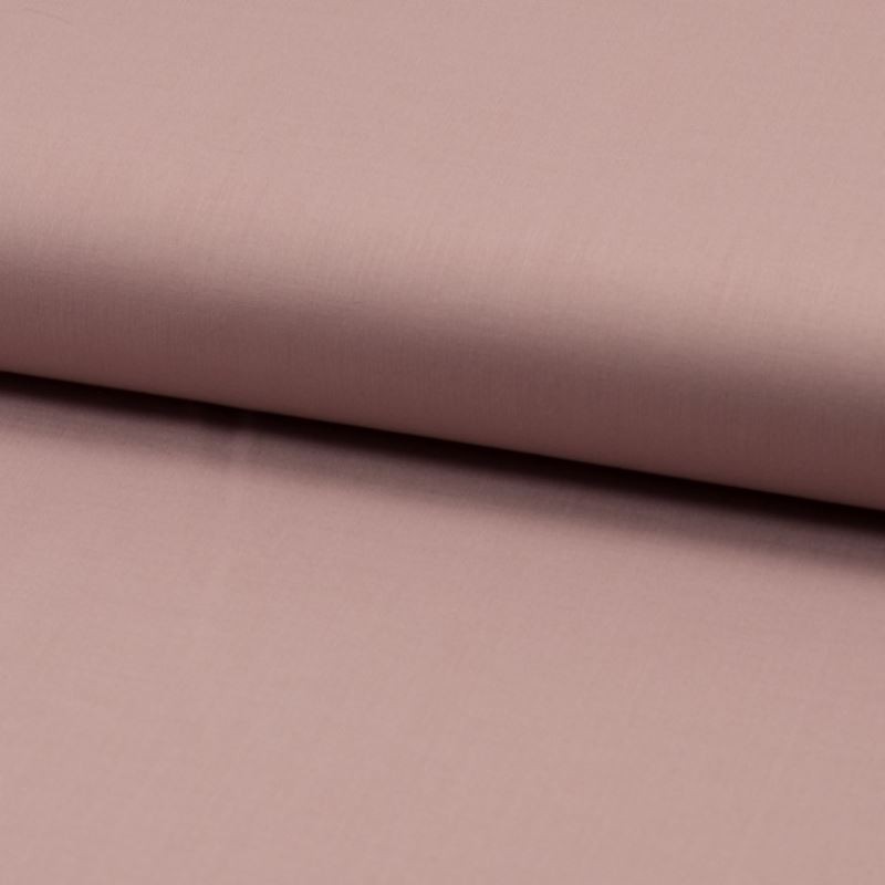 Coupon 3m Tissu Voile de Coton Toucher Soie Rose 