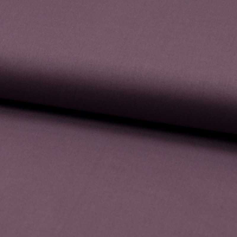 Coupon 3m Tissu Voile de Coton Toucher Soie Mauve 