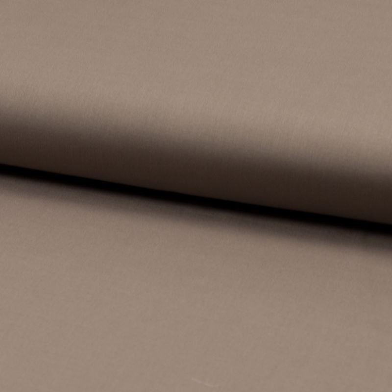 Coupon 3m Tissu Voile de Coton Toucher Soie Taupe