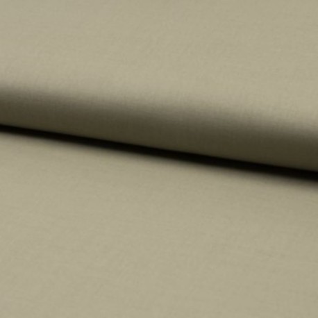 Coupon 3m Tissu Voile De Coton Uni Kaki Clair