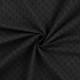 Coupon 3m Tissu Voile de Coton Plumetis Noir