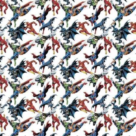 Coupon 3m Tissu Popeline Supremeteam Imprimé Blanc 