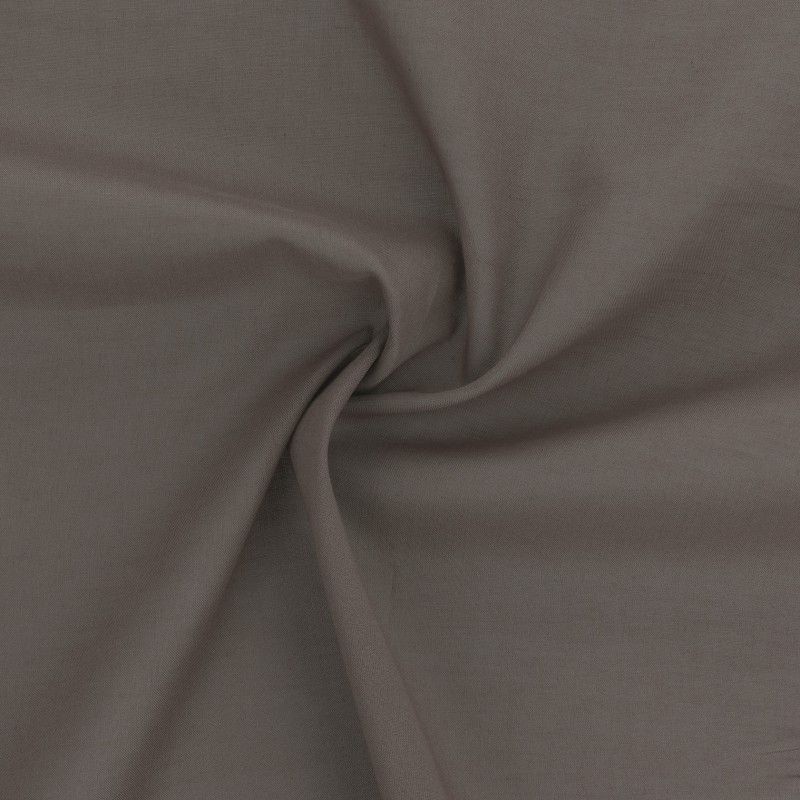 Coupon 3m Tissu Voile de Coton Elsa Gris Foncé 