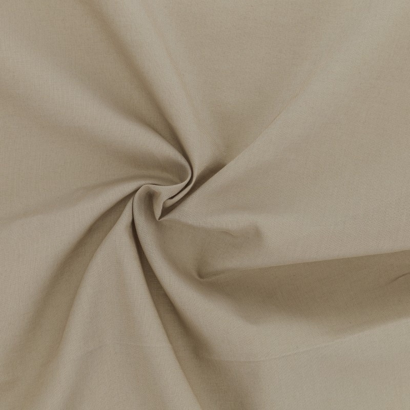 Coupon 3m Tissu Voile de Coton Elsa Beige 