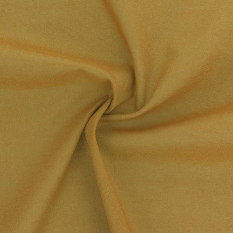 Coupon 3m Tissu Elsa Voile de Coton Moutarde