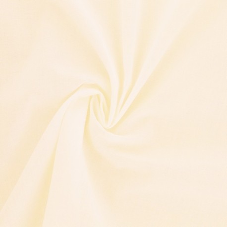 Coupon 3m Tissu Elsa Voile de Coton Ecru 