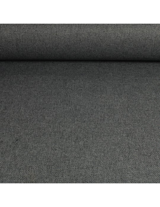 Toile unie gris foncé polyester 140 cm
