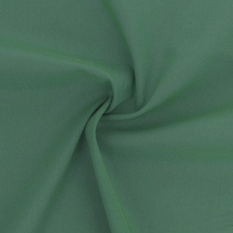 Coupon 3m Tissu Elsa Voile de Coton Vert Normandie 