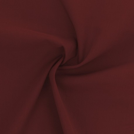 Coupon 3m Tissu Elsa Voile de Coton Bordeaux