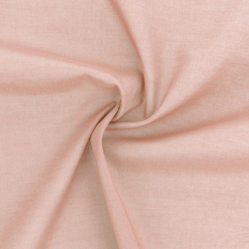 Coupon 3m Tissu Elsa Voile de Coton Rose Layette 
