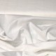 Coupon 3m Tissu Voile de Coton Brodé Fond Losange Blanc 