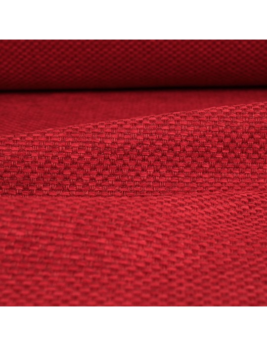 Tissu reps uni 100 % polyester 140 cm rouge