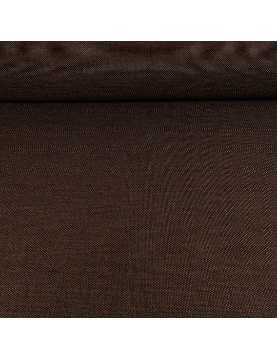 Toile unie 100 % polyester 140 cm marron
