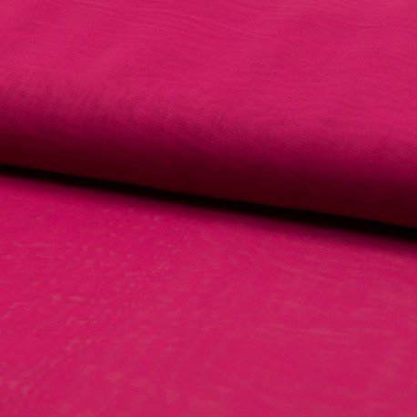 Coupon 3m Tissu Voile de Luxe Fuchsia