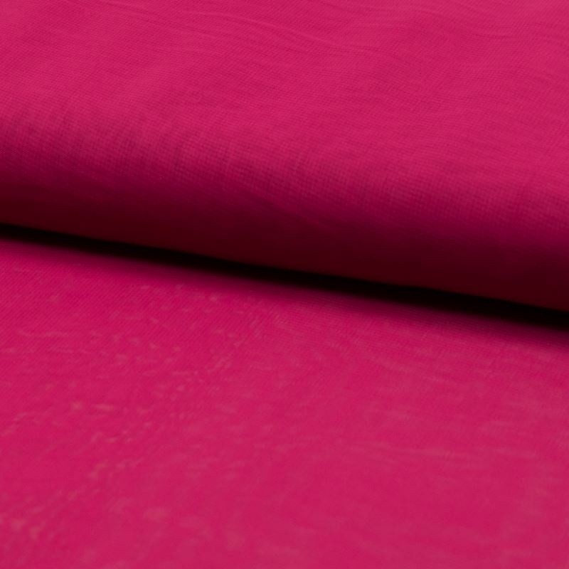 Coupon 3m Tissu Voile de Luxe Fuchsia