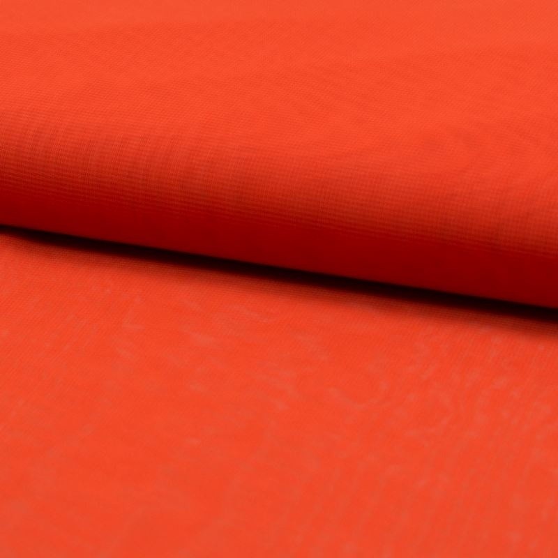 Coupon 3m Tissu Voile de Luxe Orange 