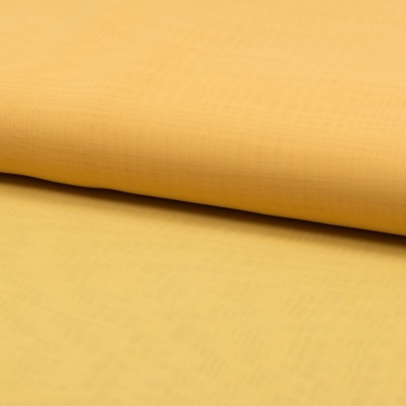 Coupon 3m Tissu Voile de Luxe Jaune