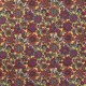 Coupon 3m Tissu Voile de Coton Imprimé Papillon Jaune 