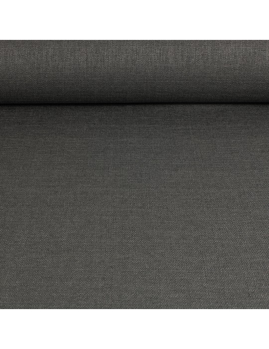 Toile unie 100 % polyester 150 cm gris