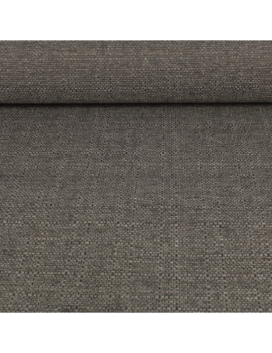 Toile unie gris 100 % polyester 142 cm