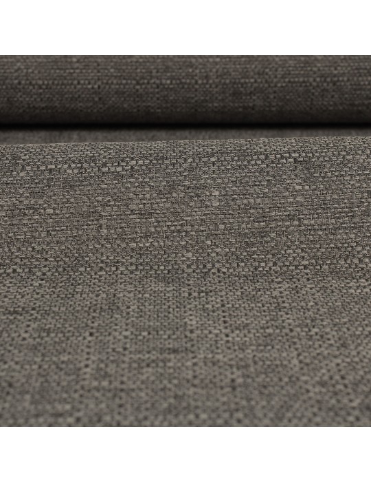 Toile unie gris 100 % polyester 142 cm