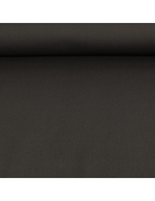 Toile unie gris foncé 100 % polyester 140 cm