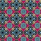 Coupon 3m Tissu Super Wax Rosace Fond Rose