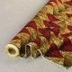Coupon 3m Tissu Wax Imprimé Jaune Rouge