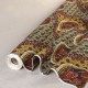 Coupon 3m Tissu Wax Imprimé Marron Jaune
