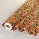 Coupon 3m Tissu Wax Imprimé Orange Jaune Vert