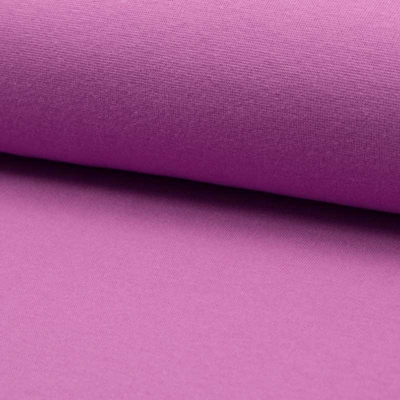Coupon 3m Tissu Bord Cote Uni Mauve 